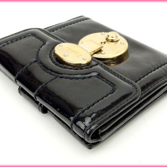 Bally Wallet Purse Folding wallet Black Woman Authentic Used - Picture 2 of 5